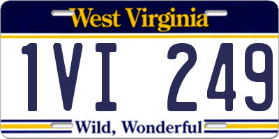 WV license plate 1VI249