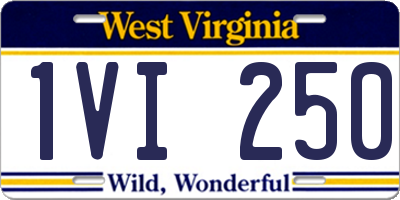 WV license plate 1VI250