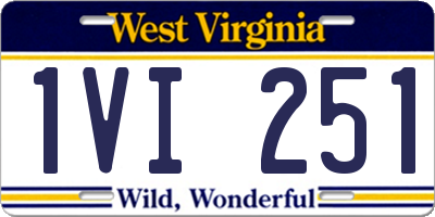 WV license plate 1VI251