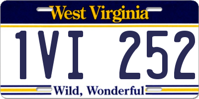 WV license plate 1VI252