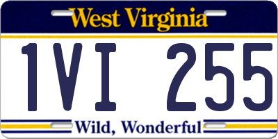 WV license plate 1VI255
