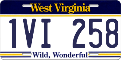 WV license plate 1VI258