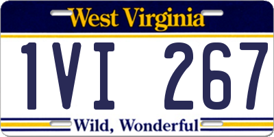 WV license plate 1VI267