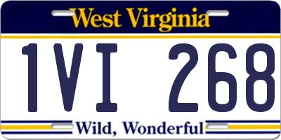 WV license plate 1VI268