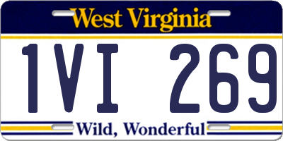 WV license plate 1VI269