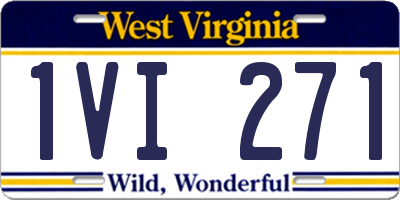 WV license plate 1VI271