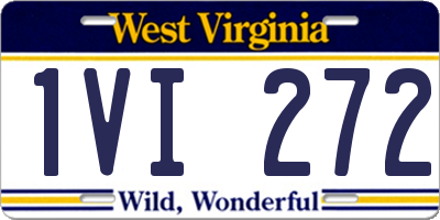 WV license plate 1VI272