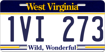 WV license plate 1VI273