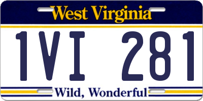 WV license plate 1VI281