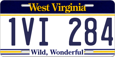 WV license plate 1VI284