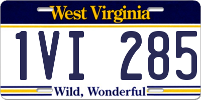 WV license plate 1VI285