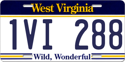 WV license plate 1VI288
