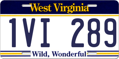 WV license plate 1VI289