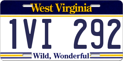 WV license plate 1VI292
