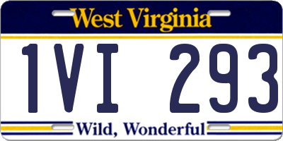 WV license plate 1VI293
