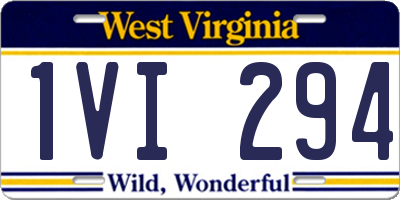 WV license plate 1VI294