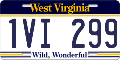 WV license plate 1VI299