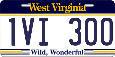 WV license plate 1VI300