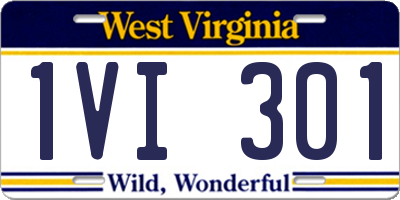 WV license plate 1VI301