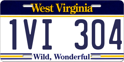 WV license plate 1VI304