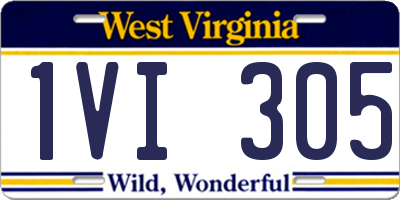 WV license plate 1VI305