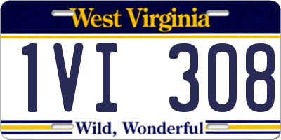 WV license plate 1VI308