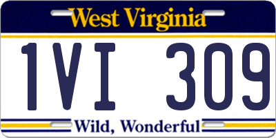 WV license plate 1VI309