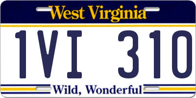 WV license plate 1VI310