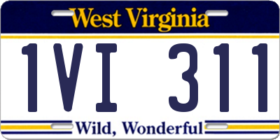 WV license plate 1VI311