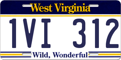 WV license plate 1VI312