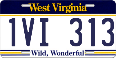 WV license plate 1VI313