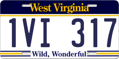 WV license plate 1VI317