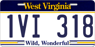 WV license plate 1VI318