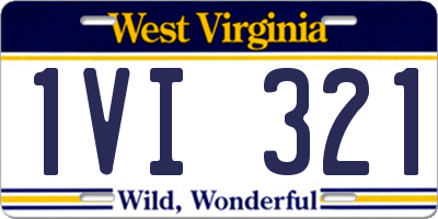 WV license plate 1VI321