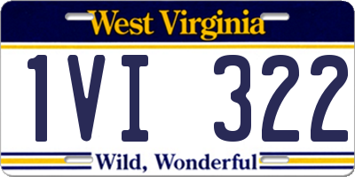 WV license plate 1VI322
