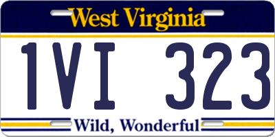 WV license plate 1VI323
