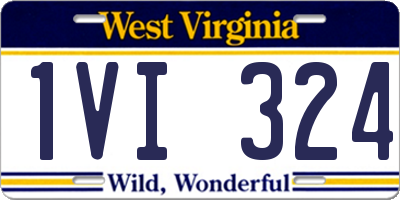WV license plate 1VI324