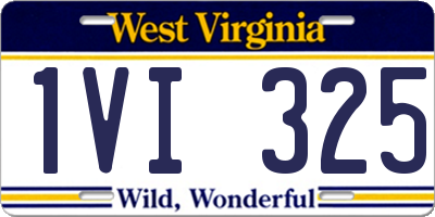 WV license plate 1VI325