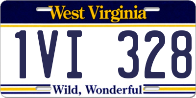 WV license plate 1VI328