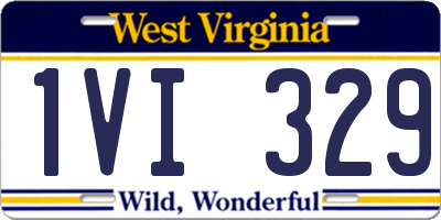 WV license plate 1VI329