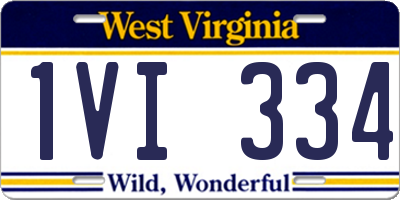 WV license plate 1VI334