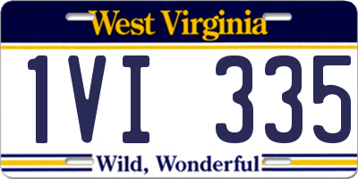 WV license plate 1VI335