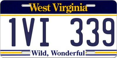 WV license plate 1VI339
