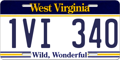 WV license plate 1VI340