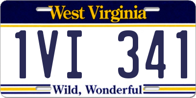 WV license plate 1VI341