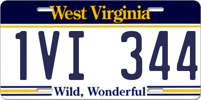 WV license plate 1VI344