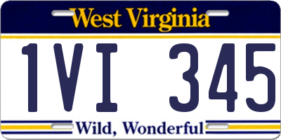 WV license plate 1VI345