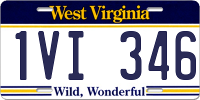 WV license plate 1VI346