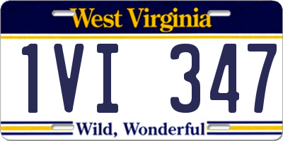 WV license plate 1VI347