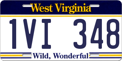 WV license plate 1VI348